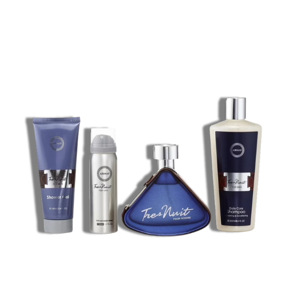Armaf Tres Nuit 4 Pcs Set EDT 100ml/3.4oz Men