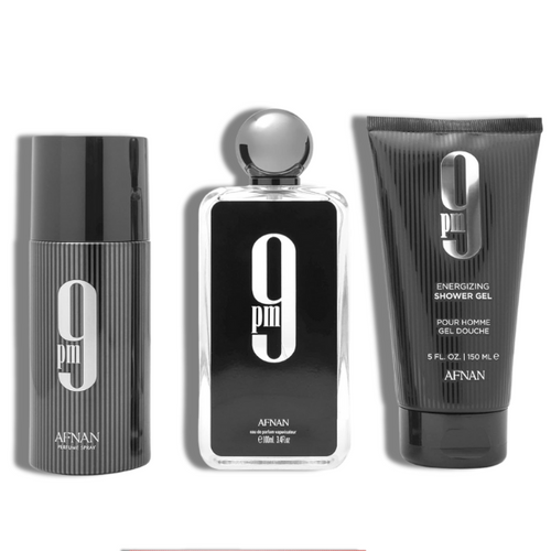 Afnan Set 3 pzas 9PM EDP 100ml/3.4oz EDP Men's Set
