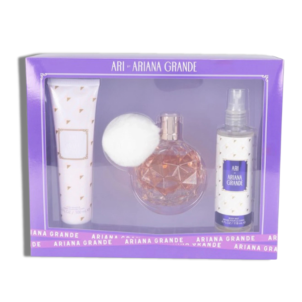 Ariana Grande Set 3 pzas Ari 100ml/3.4 Oz EDP Set Women