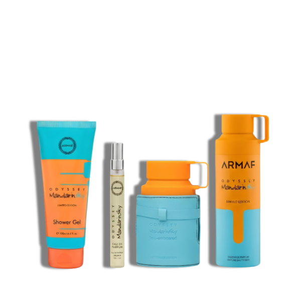 Armaf Set 4 pzas Odyssey Mandarin Sky EDP 100ml/3.4oz Men
