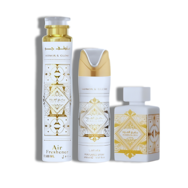Lattafa Set 3 pzas Badee Al Oud Honor & Glory EDP 100ml/3.4oz Unisex