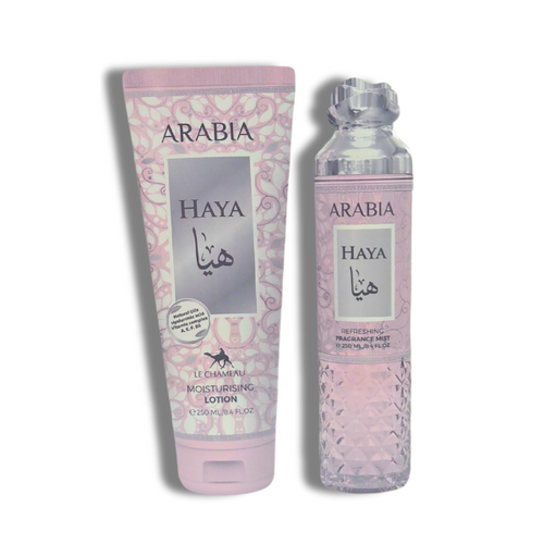 Emper Set 2 pzas Arabia Haya 250ml/6.8oz Colonia + Locion Hidratante Women