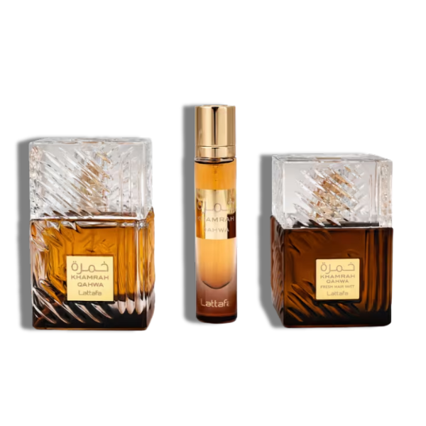 Lattafa Set 3 pzas Khamrah Qahwa EDP Men's Set