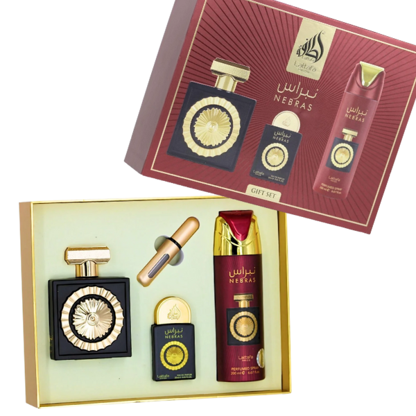 Lattafa Set 4 pzas Nebras Lattafa Pride EDP 100ml/3.4oz Women Set
