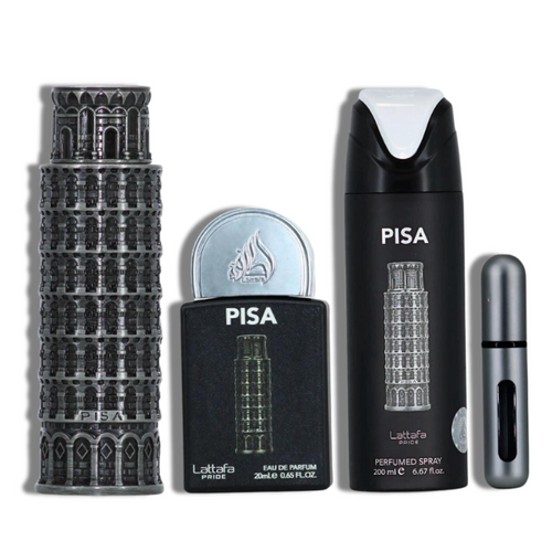 Lattafa Set 4 pzas Pisa Lattafa Pride EDP 100ml/3.4oz Unisex Set