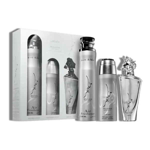 Lattafa Set 3 pzas Maahir Legacy EDP 100ml/3.4oz Men