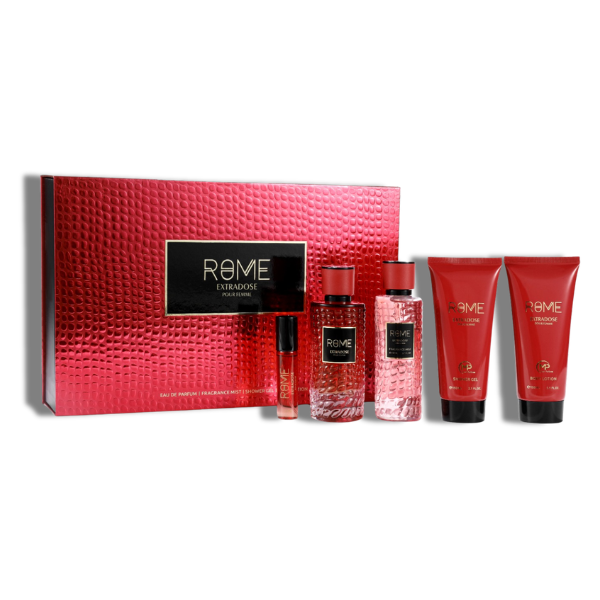 Bharara Set 4 pzas Rome Pour Femme Extradose EDP 100ml/3.4oz Women