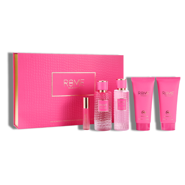 Bharara Set 4 pzas Rome Pour Femme EDP 100ml/3.4oz Women's
