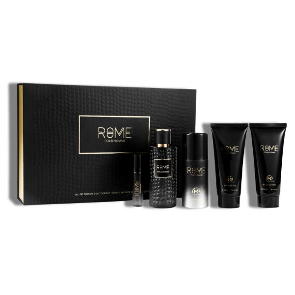 Bharara Set 4 pzas Rome Pour Homme EDP 100ml/3.4oz Men's Set