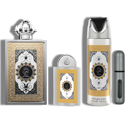 Lattafa Set 4 pzas king of Arabia Lattafa Pride EDP 100ml/3.4oz Men