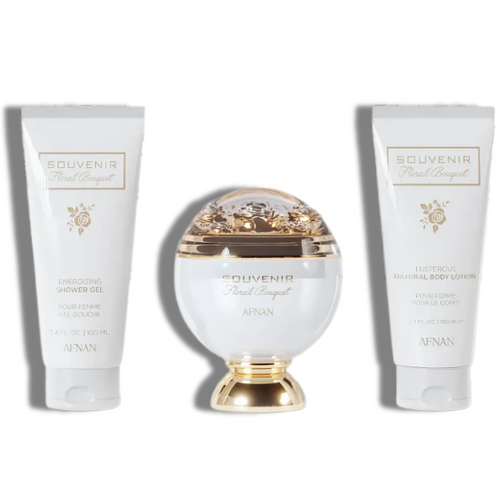 Afnan Set 3 pzas Souvenir Floral Bouquet EDP 80ml/2.7oz Women's Set