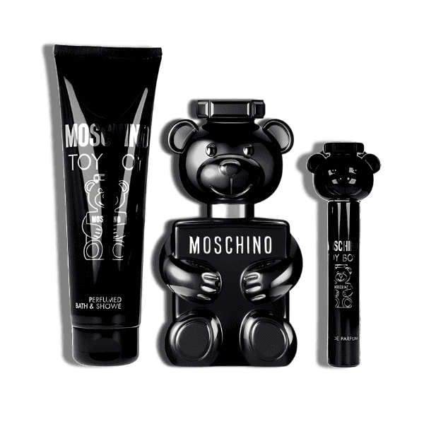 Moschino Set 3 pzas Toy Boy 3.4oz EDP + 0.3oz EDP + 3.4oz B/G Men's Set
