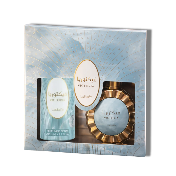 Lattafa Set 2 pzas Victoria 100ml/3.4 Oz EDP 3.4oz Unisex
