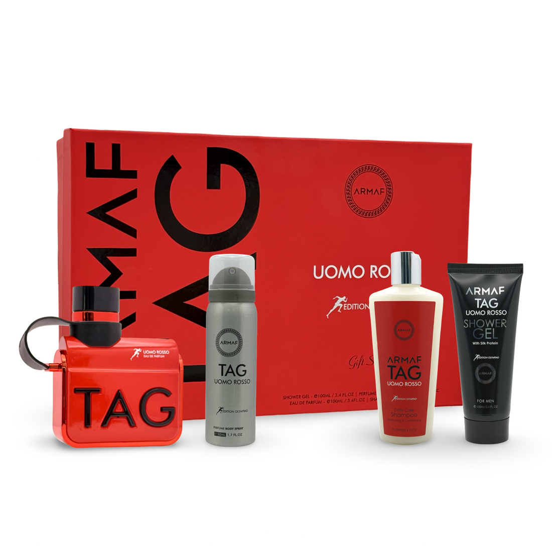 Armaf Set 4 pzasTag Uomo Rosso 100ml/3.4 Oz EDP Men