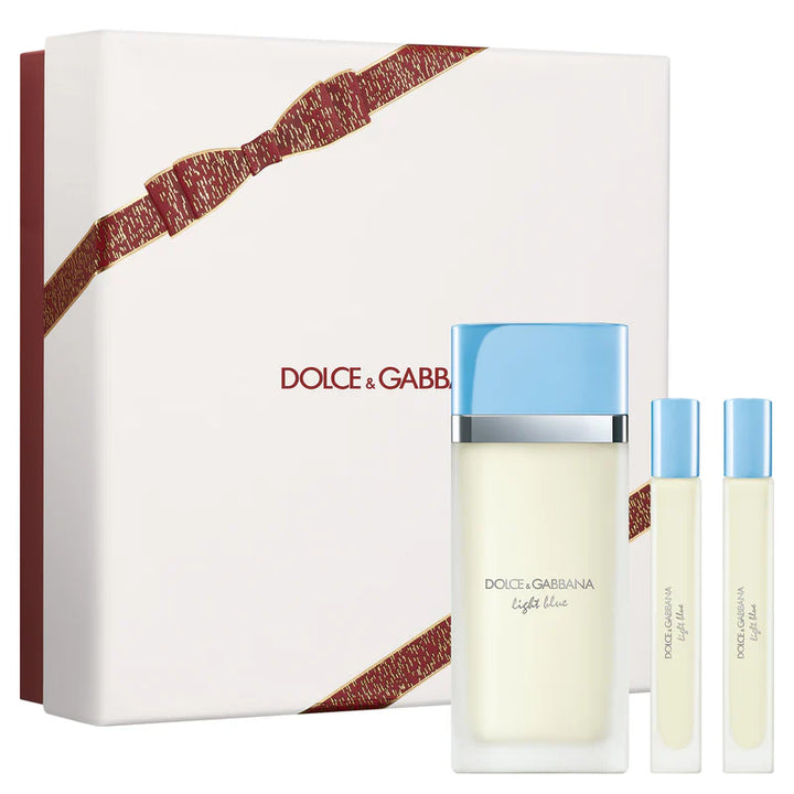D&G Set 3 pzas Light Blue 3.3oz EDT + 0.33oz EDT + 0.33oz EDT Women
