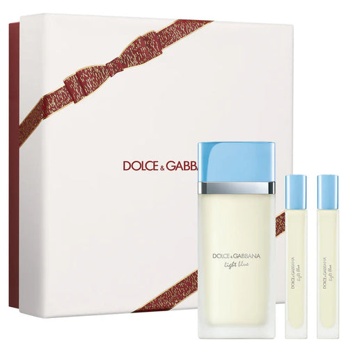 D&G Set 3 pzas Light Blue 3.3oz EDT + 0.33oz EDT + 0.33oz EDT Women