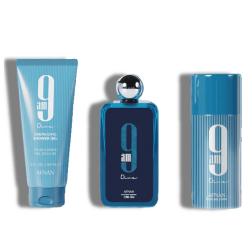 Afnan Set 3 pzas 9Am Dive 100ml/3.4 Oz EDP Men