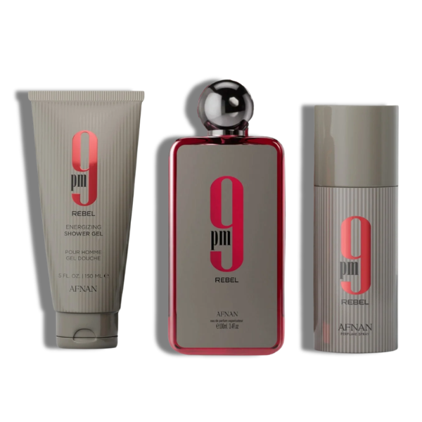 Afnan Set 3 pzas 9PM Rebel EDP 100ml/3.4oz  Men