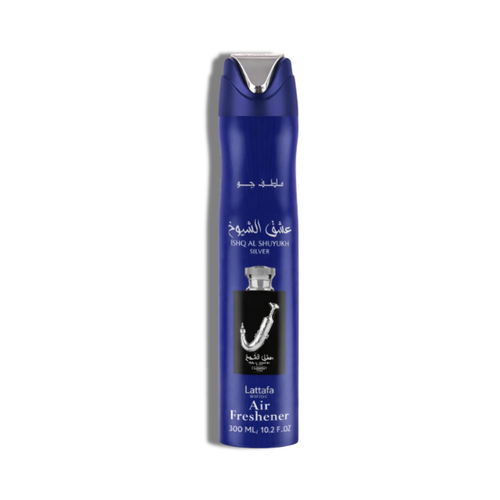 Air Freshner Lattafa Ishq Shuyukh Silver 300ml/ 10.1oz Unisex