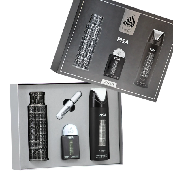Lattafa Set 4 pzas Pisa Lattafa Pride EDP 100ml/3.4oz Unisex Set