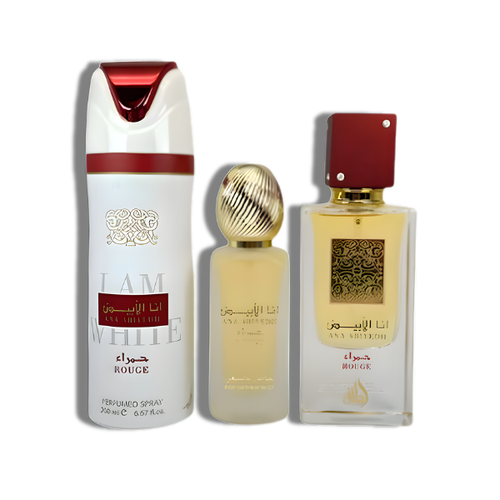 Lattafa Set 3 pzas Ana Abiyedh Rouge EDP 100ml/3.4oz Unisex's Set