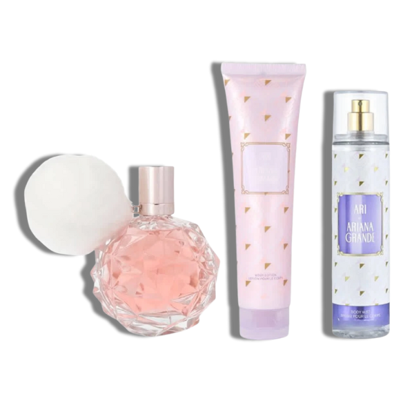Ariana Grande Set 3 pzas Ari 100ml/3.4 Oz EDP Set Women