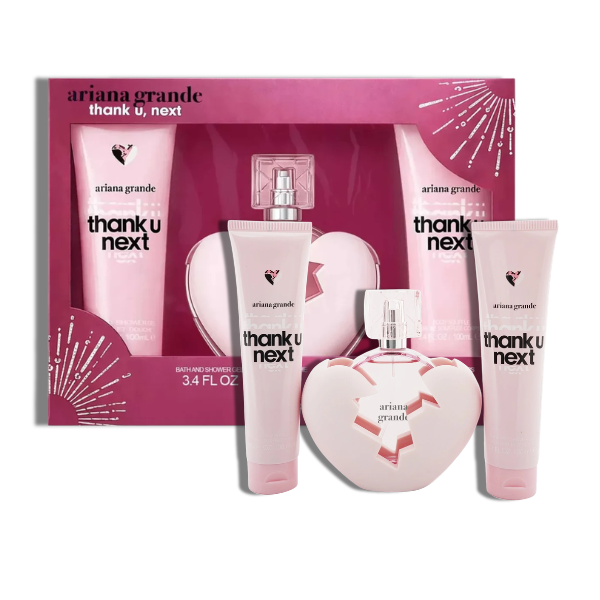 Ariana Grande Set 3 piezas Thank U Next 100ml/3.4 Oz EDP Women