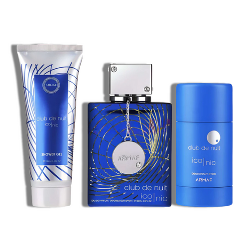 Armaf Set 3 pzas Club De Nuit Iconic EDP 105ml/3.6oz  Men's Set