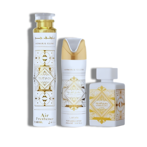 Lattafa Set 3 pzas Badee Al Oud Honor & Glory EDP 100ml/3.4oz  Unisex