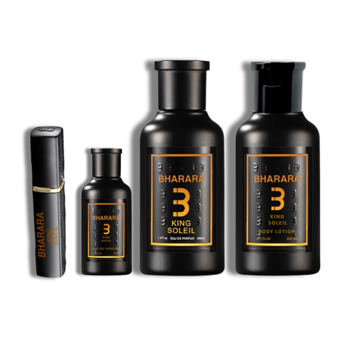 Bharara Set 4 pzas King Soleil 100ml/3.4 Oz EDP Spr -Soleil- Men's Set