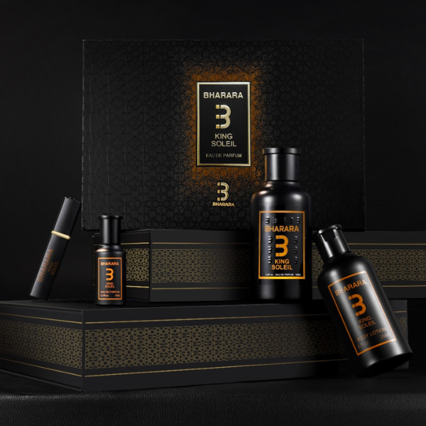 Bharara Set 4 pzas King Soleil 100ml/3.4 Oz EDP Spr -Soleil- Men's Set
