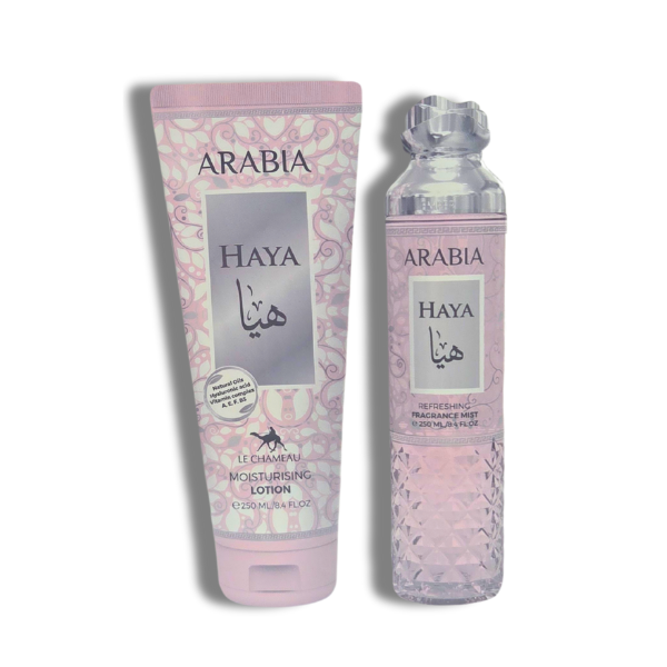 Emper Set 2 pzas Arabia Haya 250ml/6.8oz Colonia + Locion Hidratante Women