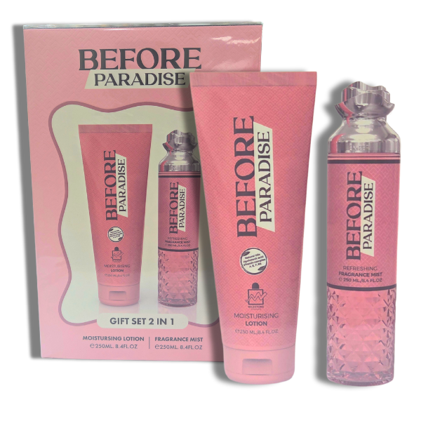 Emper Set 2 pzas Before Paradise 250ml/6.8oz Colonia + Locion Hidratante Women