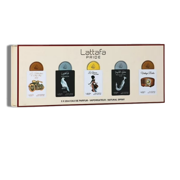 Lattafa Set 5 pzas Pride Collections No 5 EDP 5 x 20ml Unisex's Set
