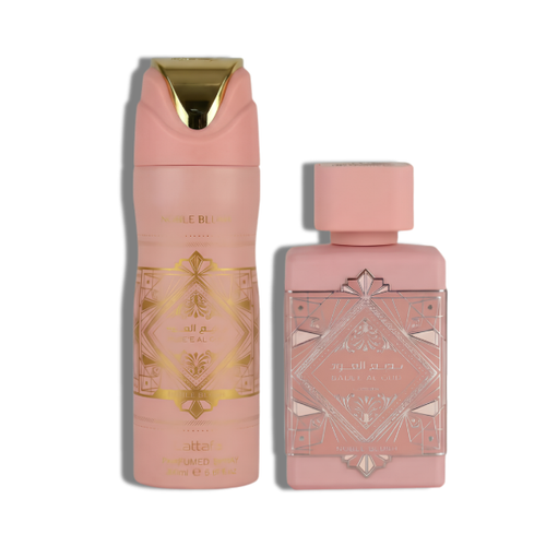 Lattafa Set 2 pza  Badee Al Oud Noble Blush   EDP 100ml/3.4oz  Women