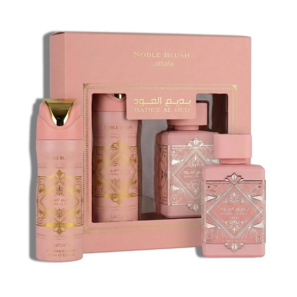 Lattafa Set 2 pza  Badee Al Oud Noble Blush   EDP 100ml/3.4oz  Women