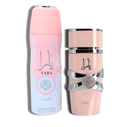 Lattafa Set 2 pzas Yara Pink EDP 100ml/3.4oz   Women's Set