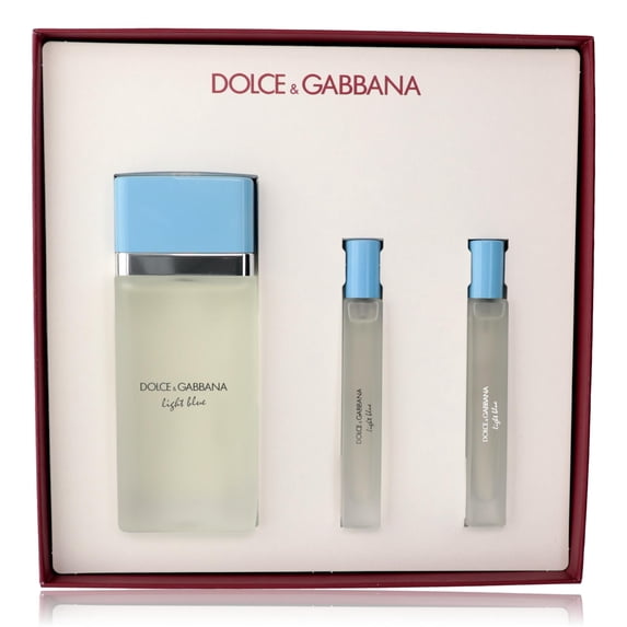 D&G Set 3 pzas Light Blue 3.3oz EDT + 0.33oz EDT + 0.33oz EDT Women