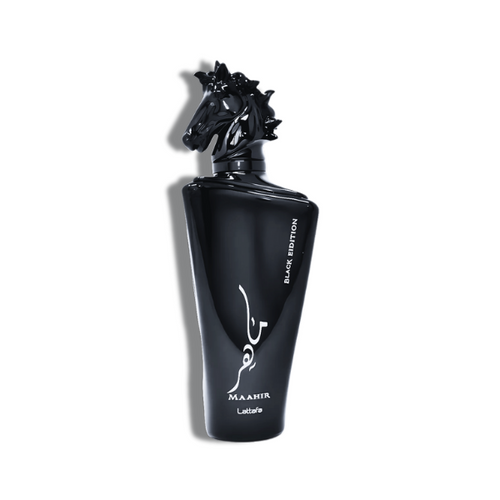 Lattafa Maahir Black Edition 100ml/3.4 Oz EDP Spr -Black Box- Men