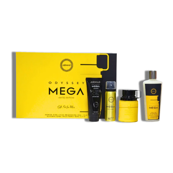 Armaf Set 4 pzas Odyssey Mega EDP 100ml/3.4oz Men