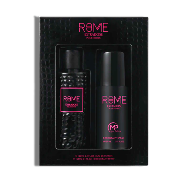 Bharara Set 2 pzas Rome Extradose Pour Homme EDP 100ml/3.4oz + Desod Men's Set