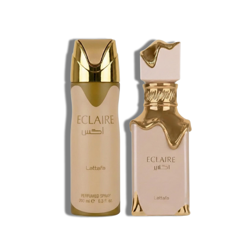 Lattafa Set 2 pzas Eclaire 3.4 Oz Edp + 200Ml Perfumed Spray Women