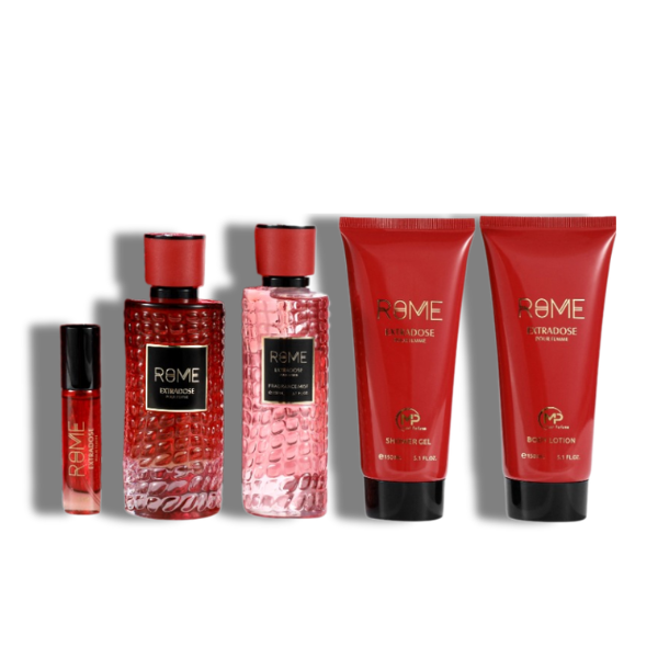 Bharara Set 4 pzas Rome Pour Femme Extradose EDP 100ml/3.4oz Women