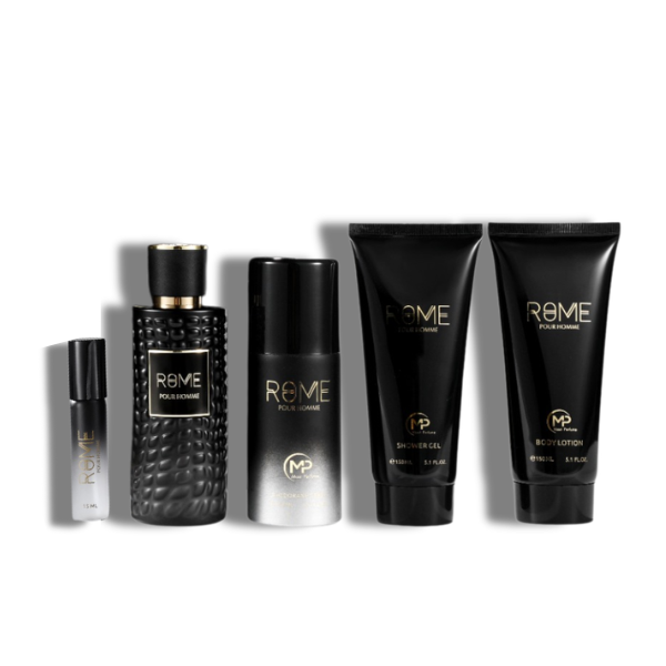 Bharara Set 4 pzas Rome Pour Homme EDP 100ml/3.4oz Men's Set