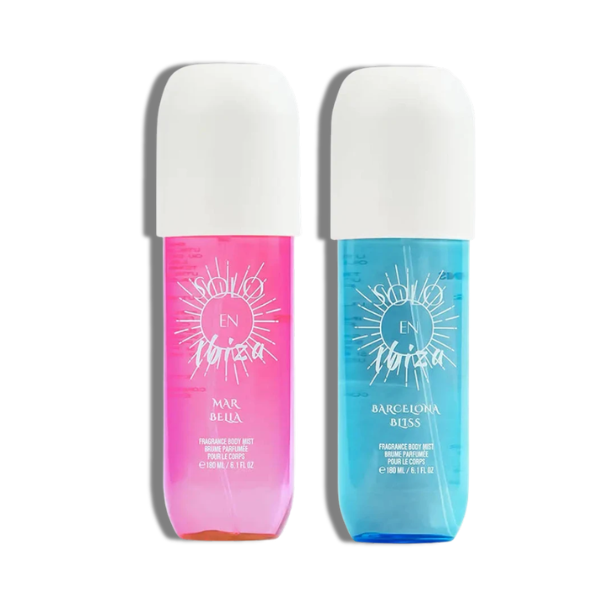 Solo En Ibiza Set 2 pzas Barcelona Bliss & Mar bella Body Mist 100ml/3.4oz Women's Set