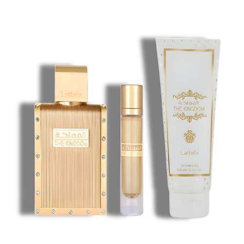 Lattafa Set 3 pzas The Kingdom EDP Men's Set 100ml/3.4oz  Men