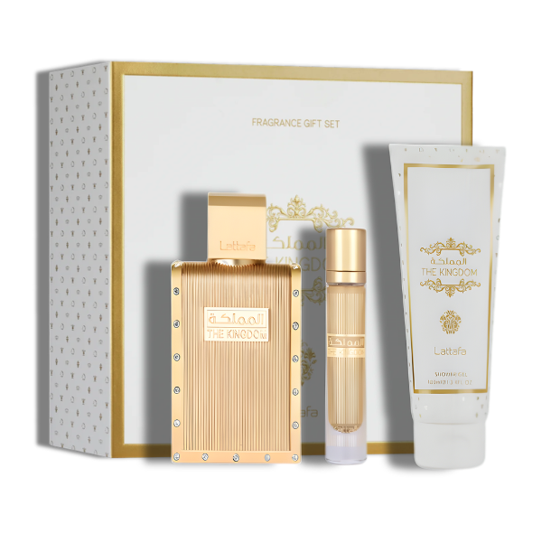 Lattafa Set 3 pzas The Kingdom EDP Men's Set 100ml/3.4oz  Men