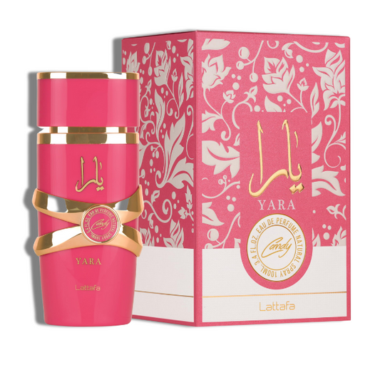 Lattafa Yara Candy 100ml/3.4 Oz EDP Spr -Pink-White- Women-