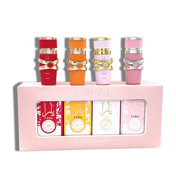 Lattafa  Set 4 pzas My Yara Collection 5ml/0.17oz 4pcs Spray Gift Women's Set
