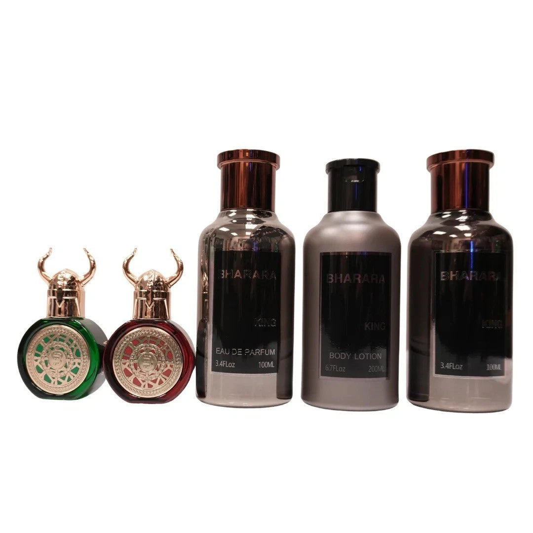 Bharara Set 5 pzas King Gift Set c/ Viking 100ml/3.4 Oz EDP Spr Men